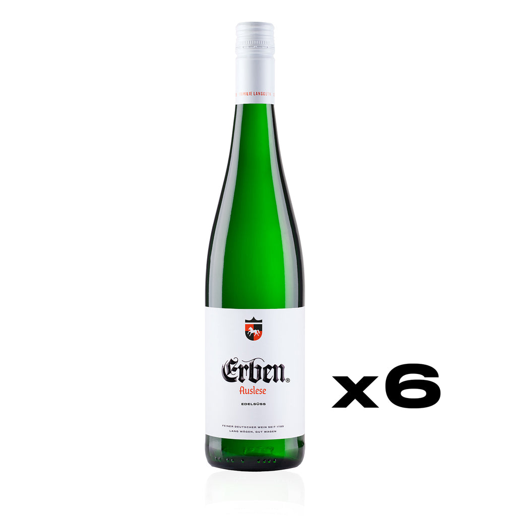 ERBEN Auslese Edelsüss 0,75l - Weißwein - süßer Prädikatswein aus Rheinhessen - 6er Karton 