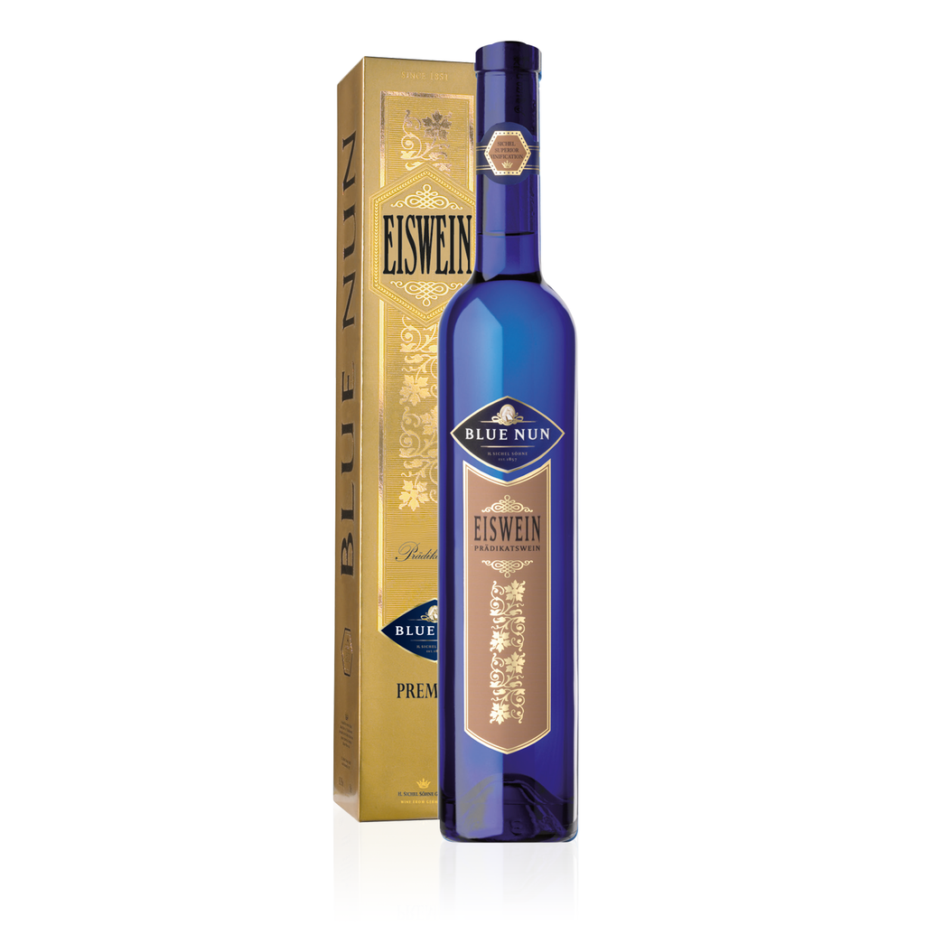 BLUE NUN Eiswein in Geschenkbox 0,5l - süßer Prädikatsweißwein - Einzelflasche 
