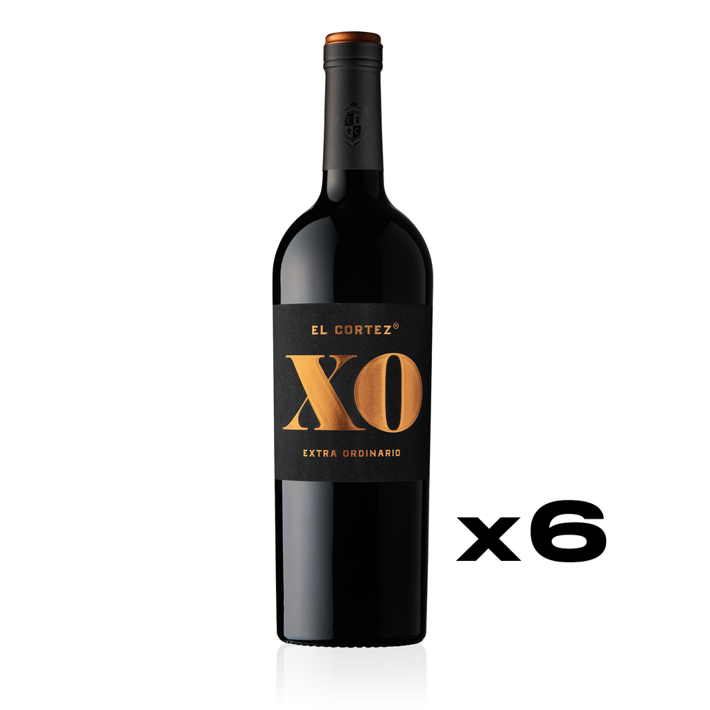 EL CORTEZ XO Extra Ordinario Halbtrocken 0,75l - halbtrockener Rotwein aus Spanien - 6er Karton 