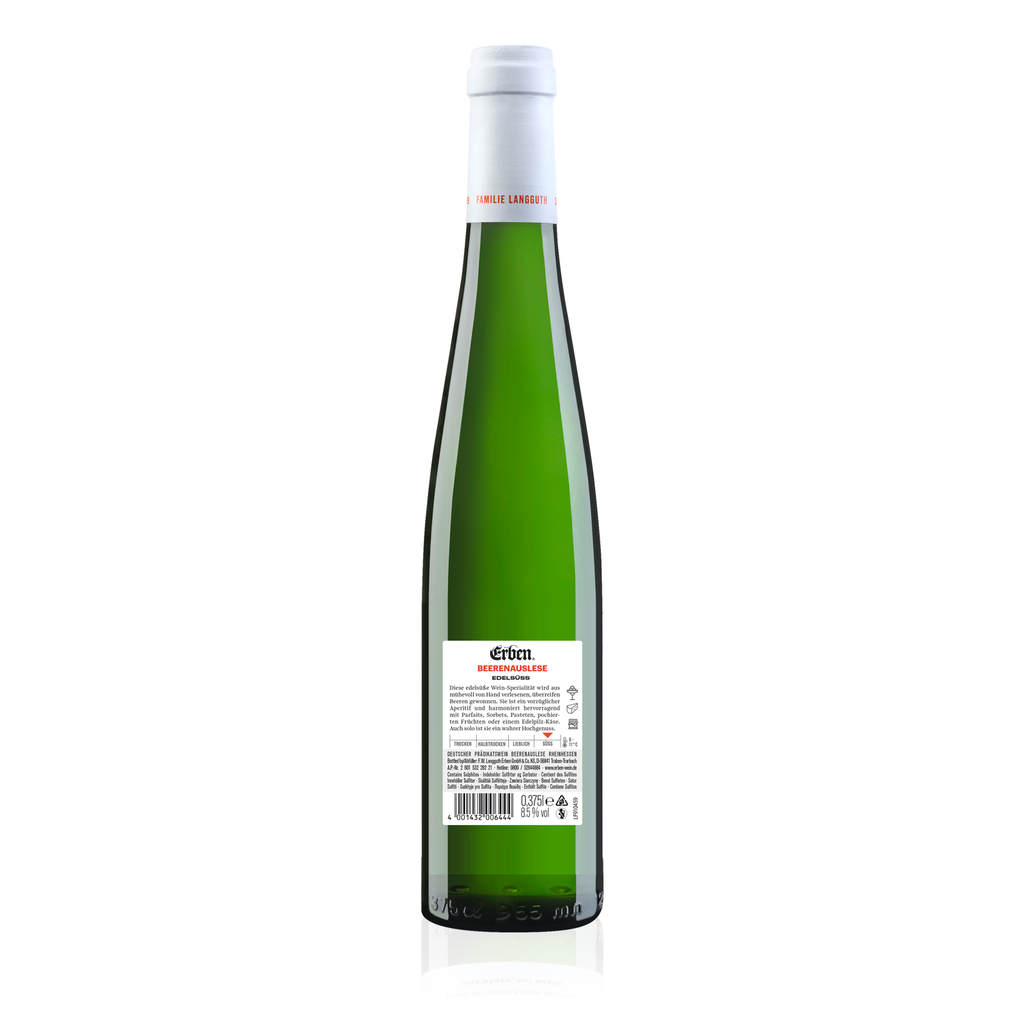 Rückansicht ERBEN Beerenauslese Edelsüss 0,375l - süßer Prädikatswein aus Rheinhessen 