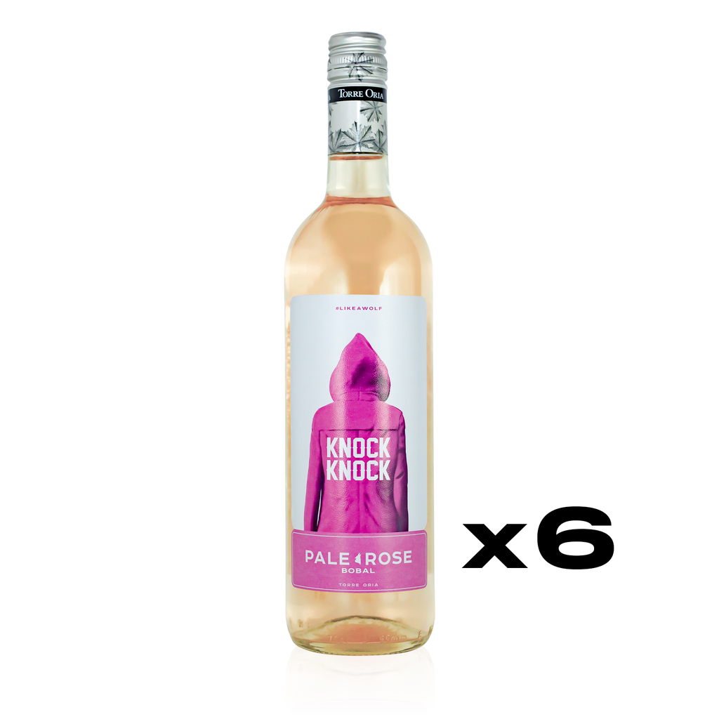 KNOCK KNOCK Rosé Blend 0,75l - lieblicher Roséwein aus Spanien - 6er Karton 