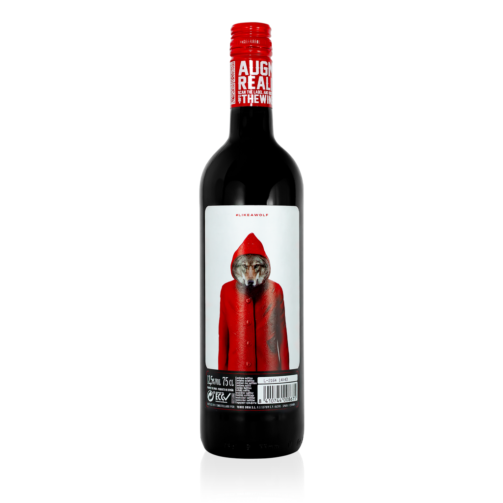 Rückansicht KNOCK KNOCK Red Blend 0,75 - spanischer, halbtrockener Rotwein 