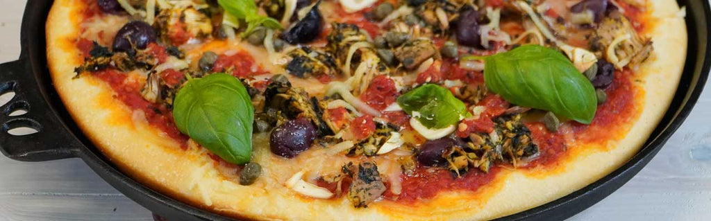 ThunVischpizza - Vegane Pizza mit passender Weinempfehlung
