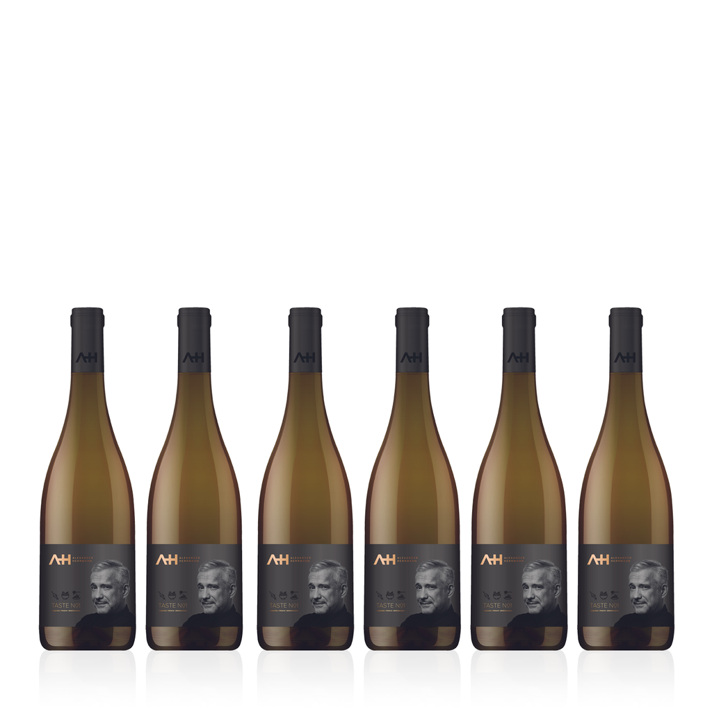 Sechs Flaschen ALEXANDER HERRMANN Taste No. 1 Trocken 0,75l - Qualitätsweißwein aus Deutschland 