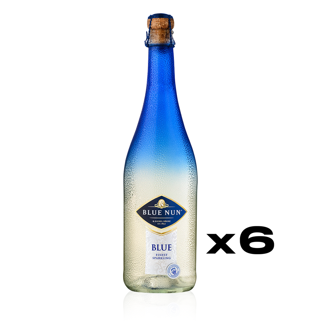 BLUE NUN Blue Edition Sparkling 0,75l - halbtrockener Schaumwein - 6er Karton