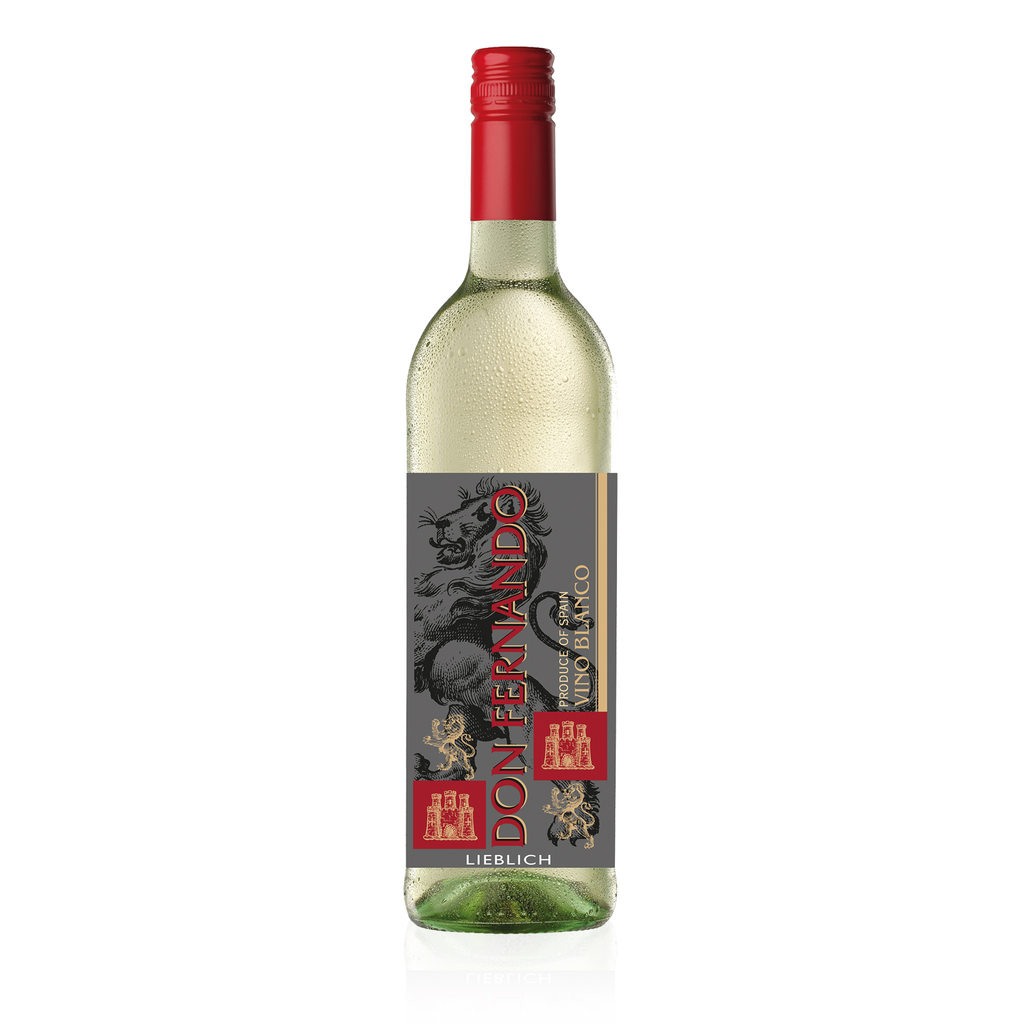 DON FERNANDO Vino Blanco Lieblich 0,75l - lieblicher, spanischer Wein - Weißwein 