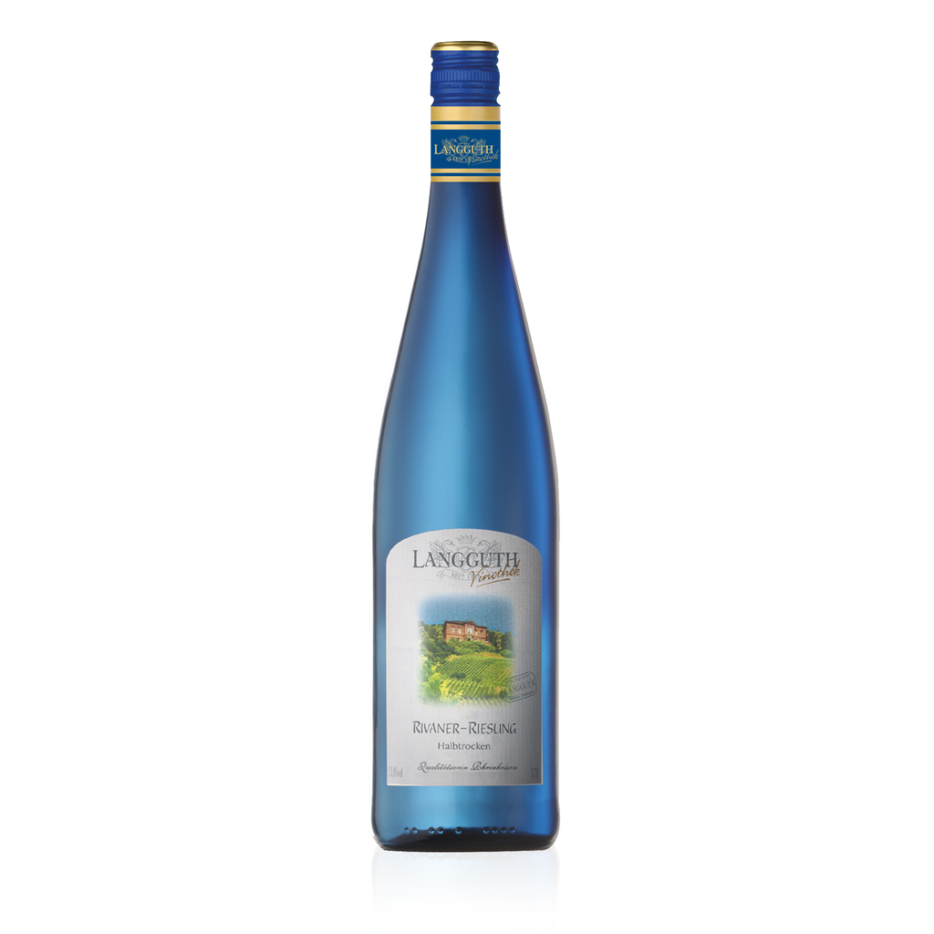 LANGGUTH VINOTHEK Rivaner-Riesling Halbtrocken 0,75l - halbtrockener, deutscher Qualitätswein - Weißwein 