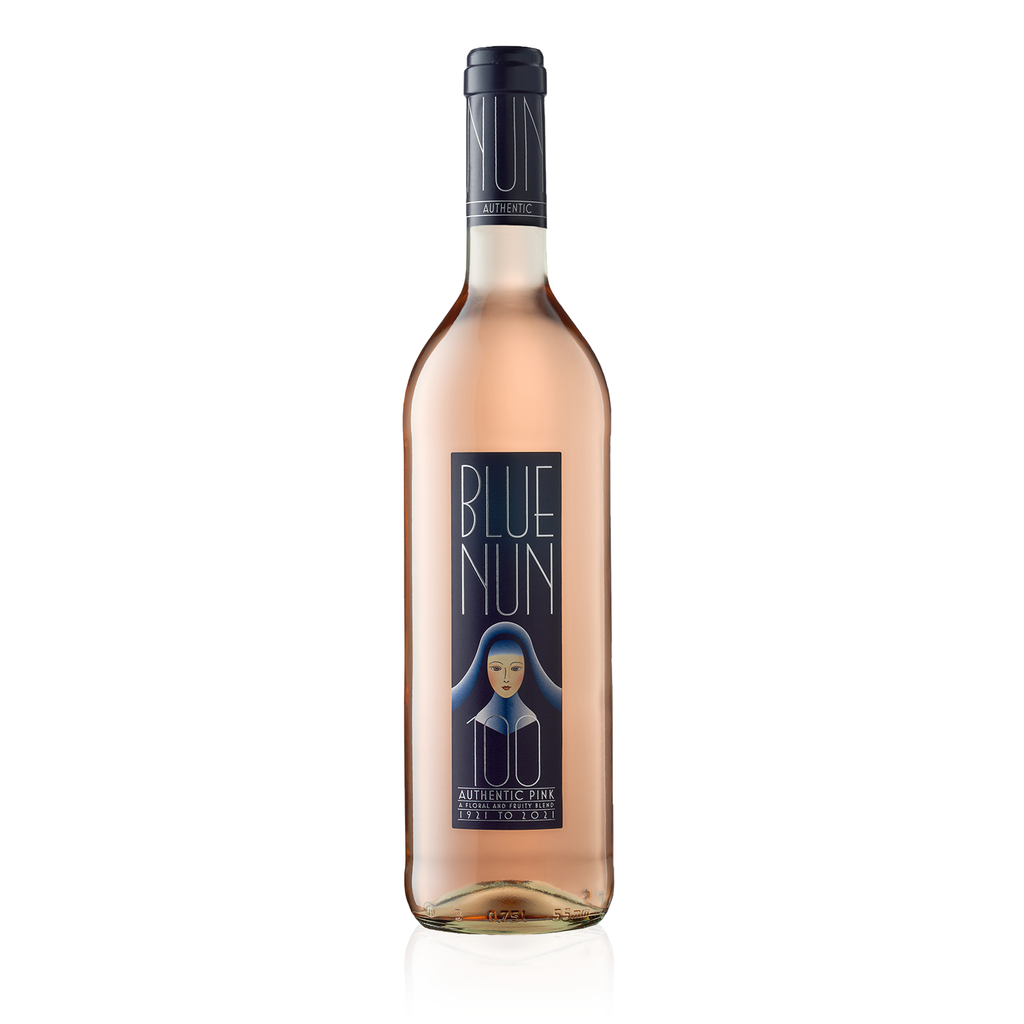 BLUE NUN Pink 0,75l 100 Jahre Edition - lieblicher Roséwein aus der europäischen Gemeinschaft - Einzelflasche
