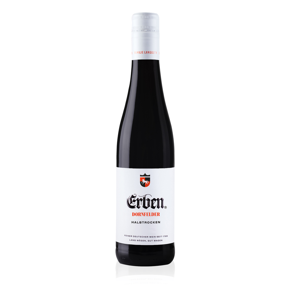 ERBEN Dornfelder Halbtrocken 0,25l - halbtrockener, deutscher Qualitätswein - Rotwein im Kleinflaschenformat