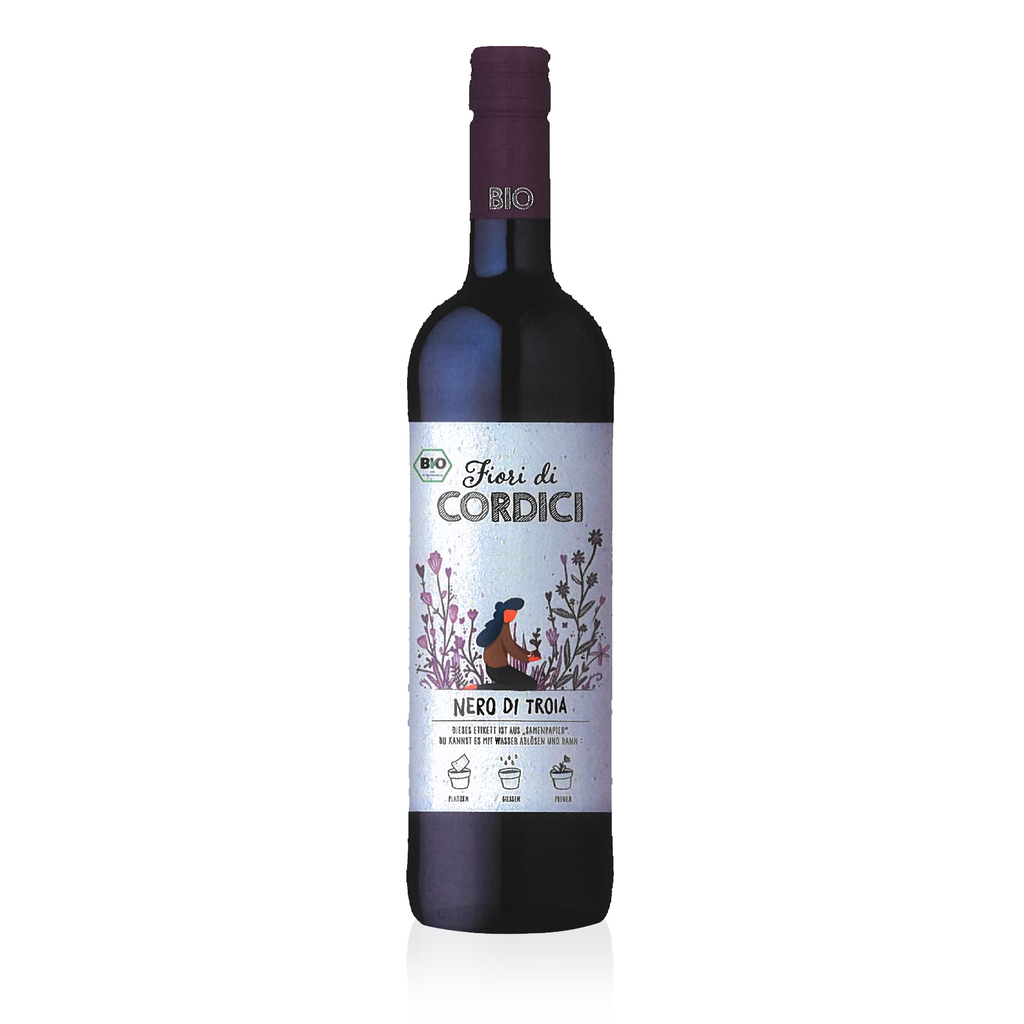 Fiori di CORDICI Nero di Troia Trocken 2019 0,75l - trockener Rotwein aus Italien, Apulien 