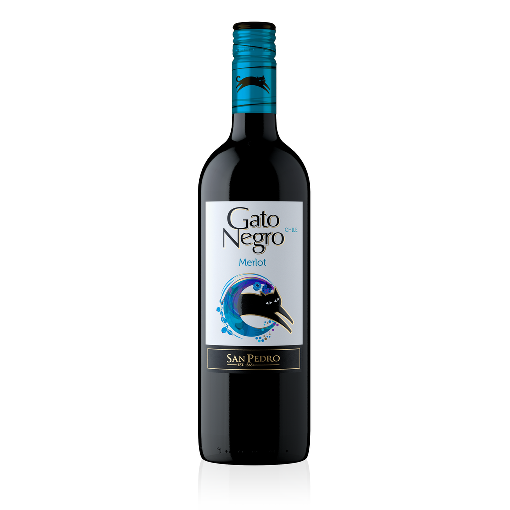 GATO NEGRO Merlot 0,75l - trockener Rotwein aus Chile 