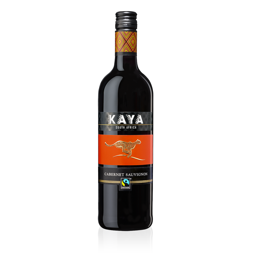 KAYA Fairtrade Cabernet Sauvignon Trocken 0,75l - Rotwein trocken aus Südafrika 