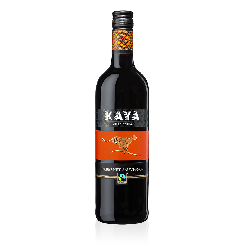 KAYA Fairtrade Cabernet Sauvignon Trocken 0,75l - trockener Rotwein aus Südafrika 