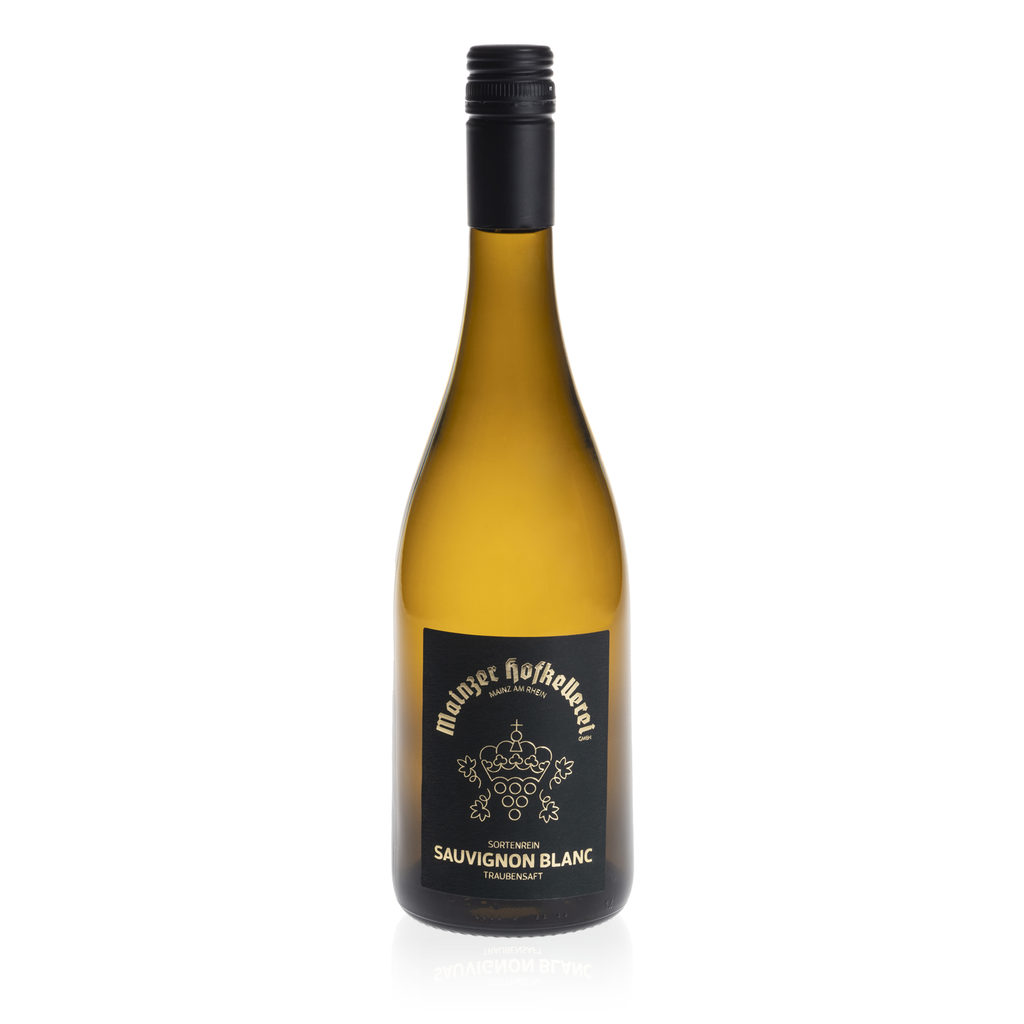 MAINZER HOFKELLEREI Sauvignon Blanc 0,74l - weißer Fruchtsaft aus Sauvignon Blanc Trauben - Einzelflasche 