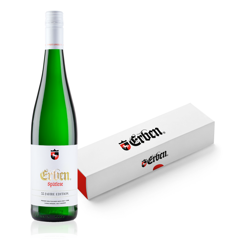 ERBEN Spätlese Riesling 2018 - 55 Jahre Limited Edition 0,75l in Geschenkbox - Einzelflasche 